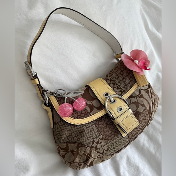 Vintage Coach Patchwork Soho Flap Shoulder Bag - Picture 3 of 9